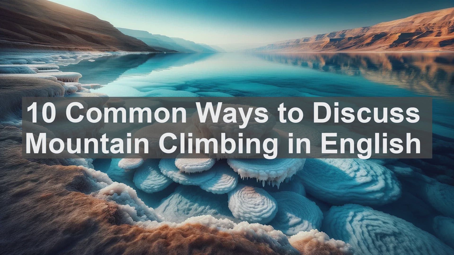 'Video thumbnail for 10 Common Ways to Discuss Mountain Climbing in English '