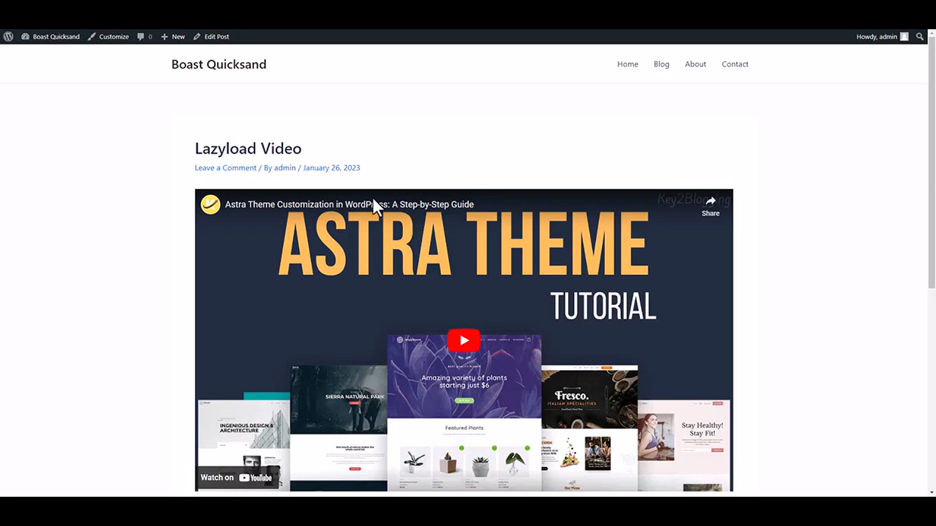 'Video thumbnail for Lazyload YouTube video In WordPress ( iframe lazy loading )'