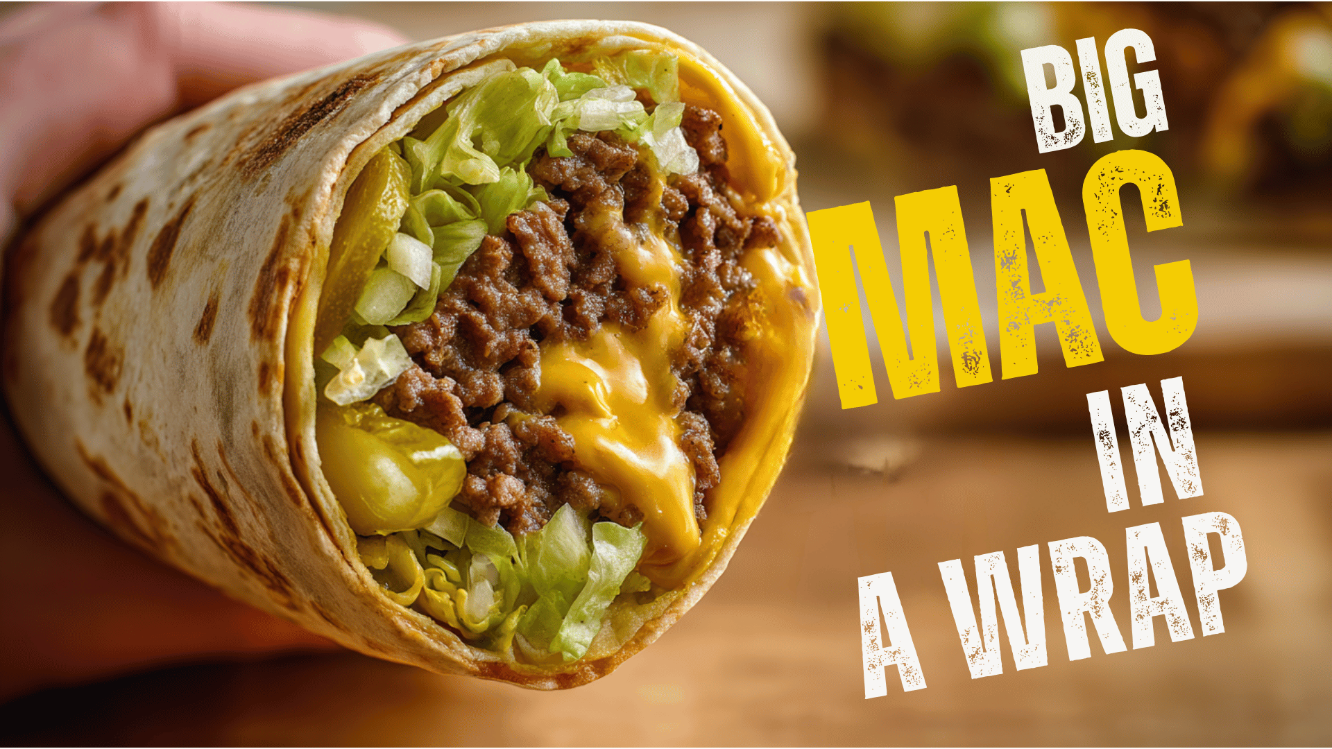 Video thumbnail for Big Mac in a Wrap Recipe | Easy Homemade McDonald’s-Style Copycat Meal