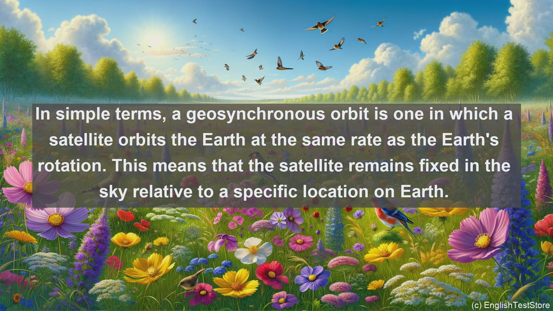 'Video thumbnail for Geosynchronous orbit in science  definition and examples'