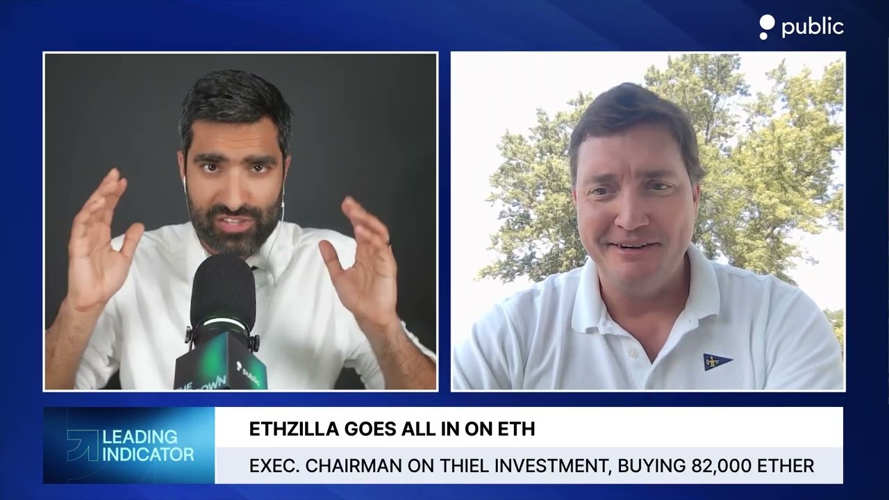Video thumbnail for ETHZilla Chairman on Peter Thiel's 7.5% Stake, Vision for Ethereum Treasury