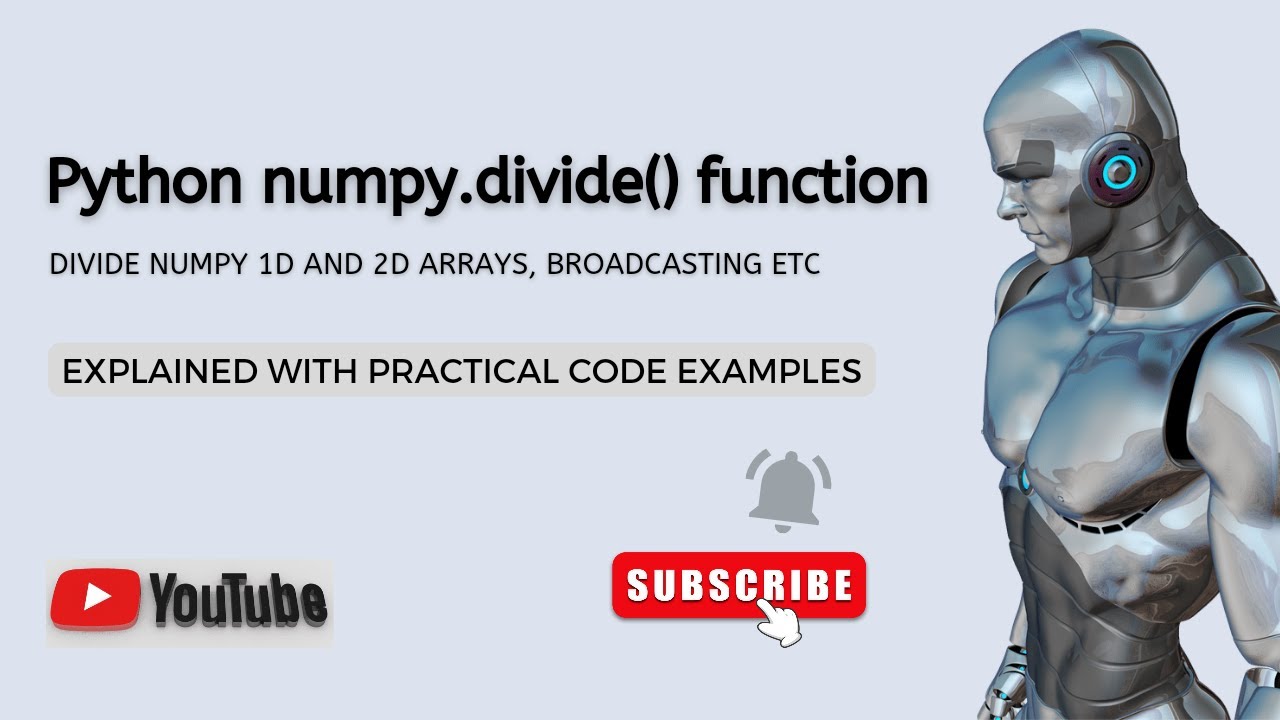 'Video thumbnail for Python Numpy Divide Function Explained with Code Examples | Python Data Science Tutorial'