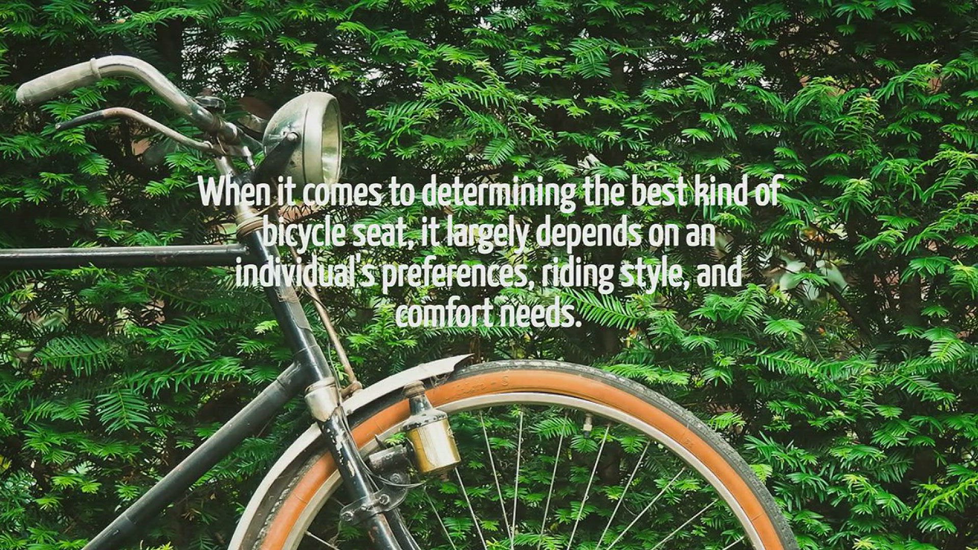 Video thumbnail for What Kind Of Bicycle Seat Is Best?