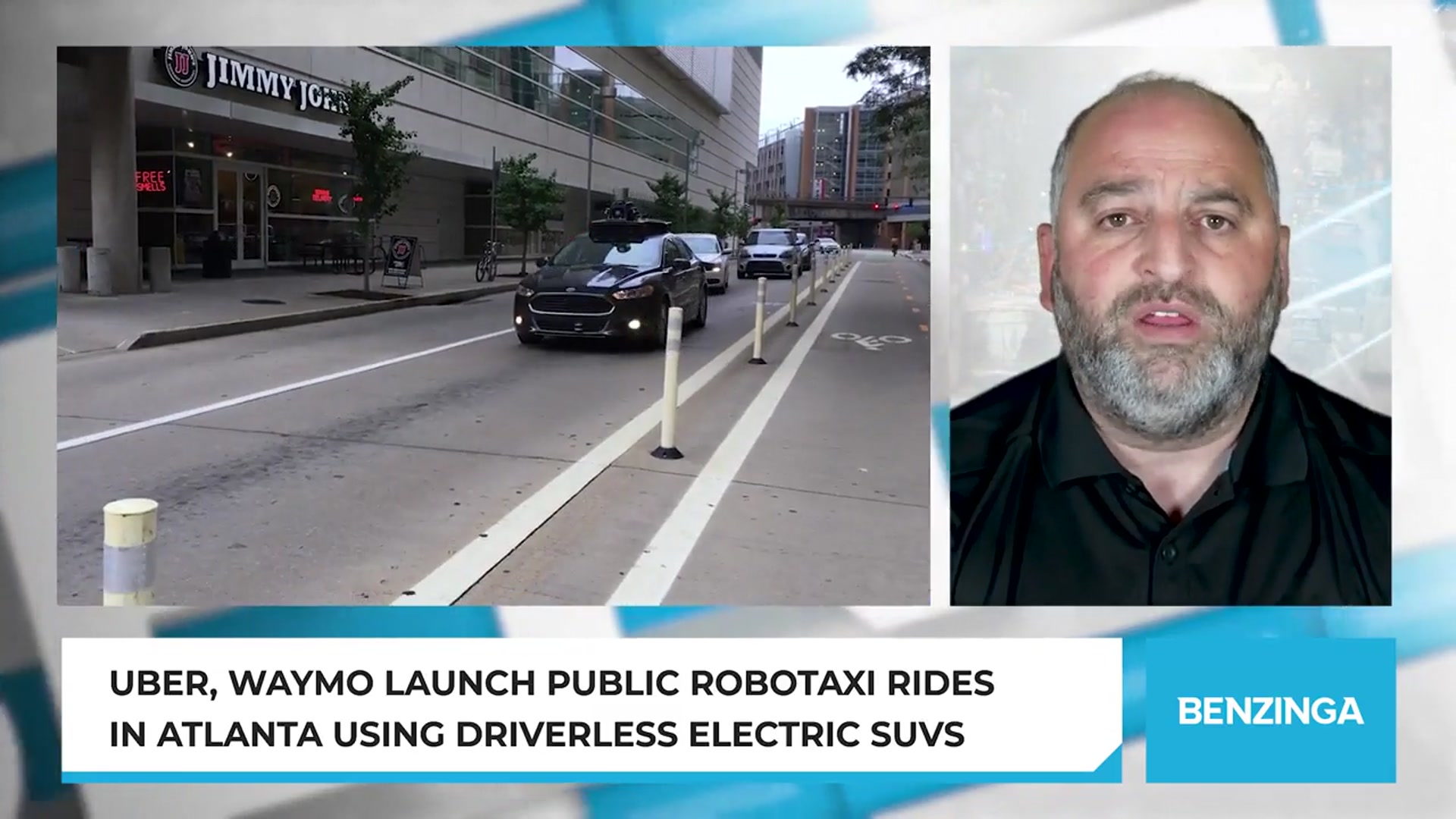 'Video thumbnail for Uber, Waymo Launch Public Robotaxi Rides in Atlanta Using Driverless Electric SUVs'