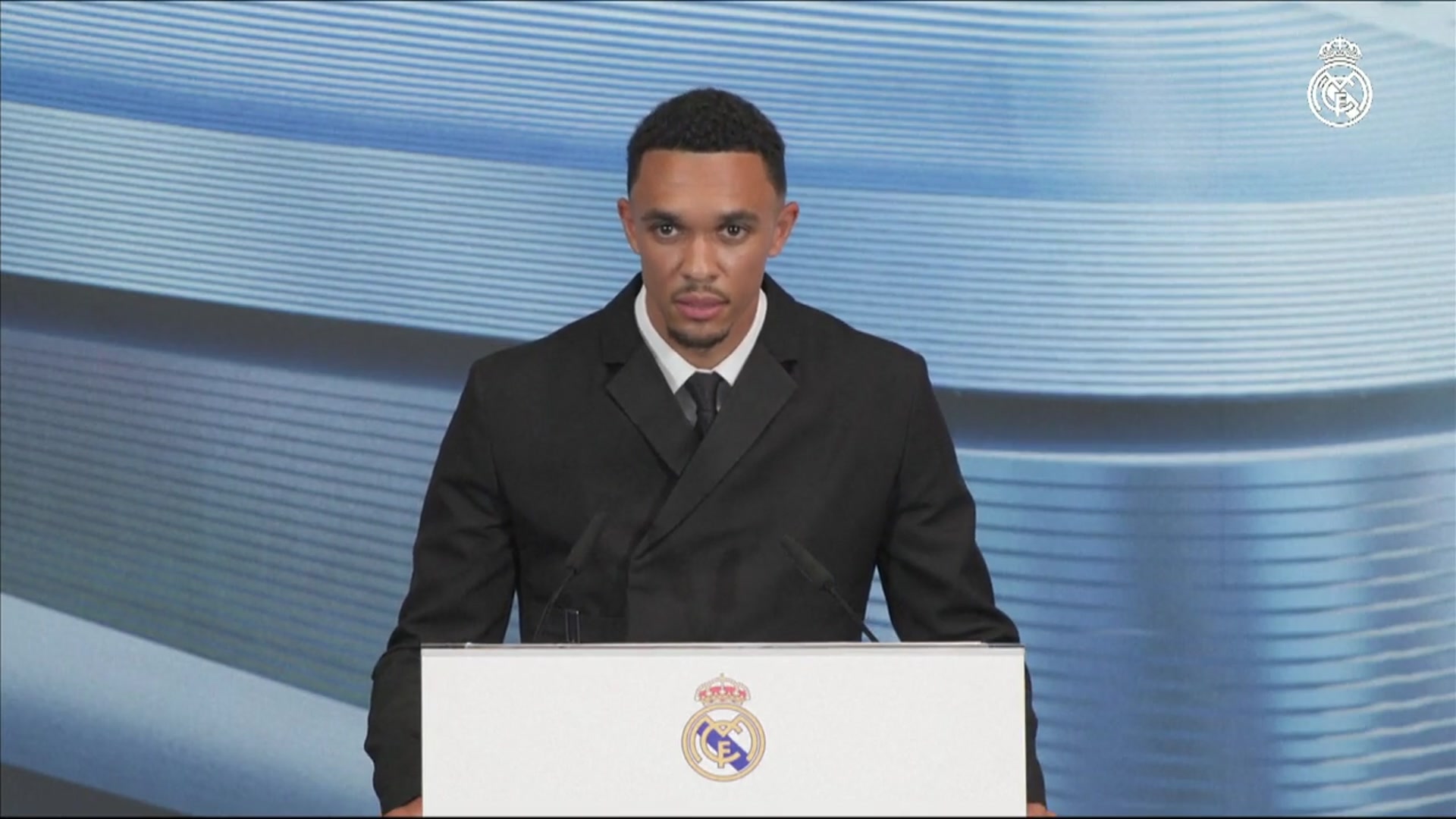 'Video thumbnail for 'Dream come true' says Alexander-Arnold at Real Madrid presentation'