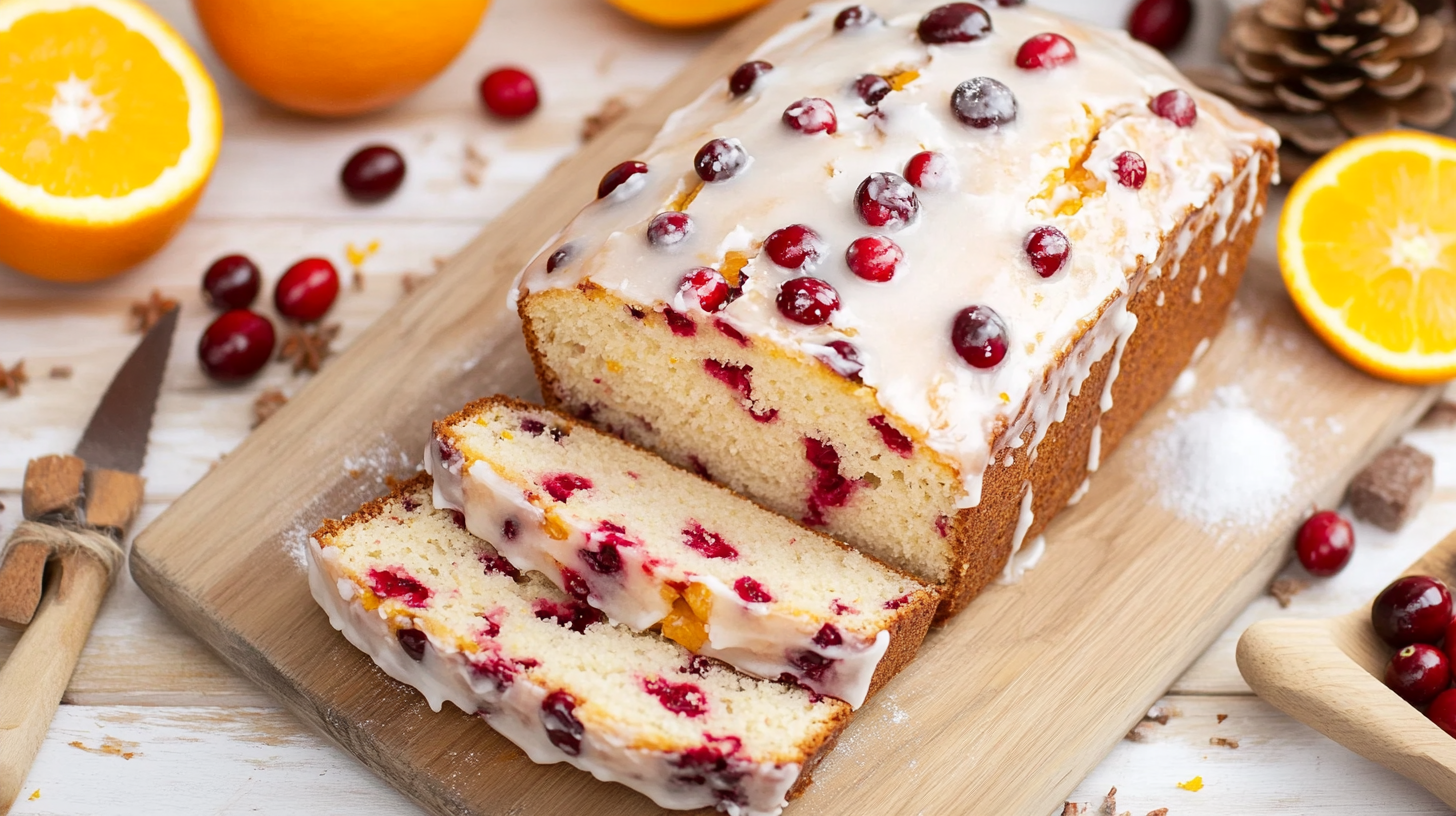 Video thumbnail for Cranberry Orange Bread With Simple Glaze