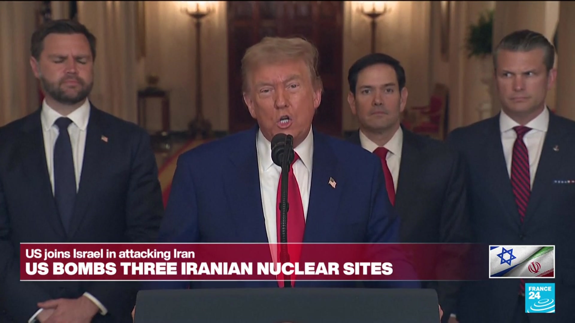 'Video thumbnail for Will Donald Trump's decision to bomb Iran divide the Republican party?'
