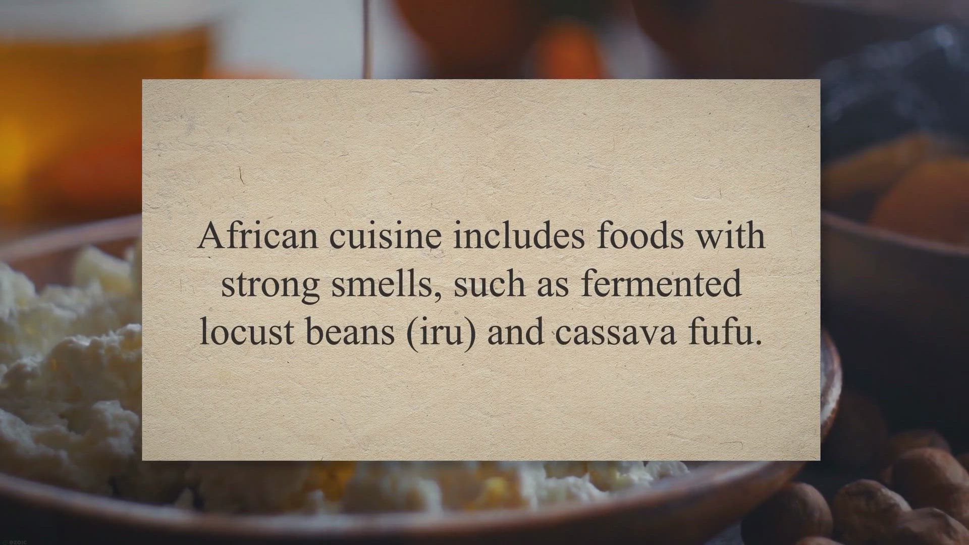 Video thumbnail for Why Does African/Nigerian Food Smell So Bad?