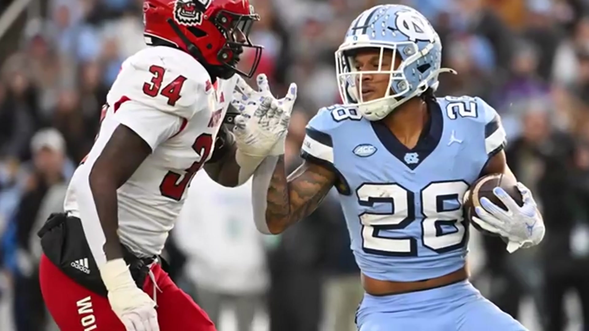 'Video thumbnail for a to z sports film room: omarion hampton: chargers' potential marshawn lynch? 2025 nfl draft scouting report'