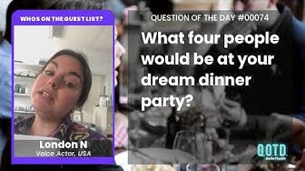 Video thumbnail for London wants philosophers, comics, and Jesus Christ at her dinner party. Wow!!