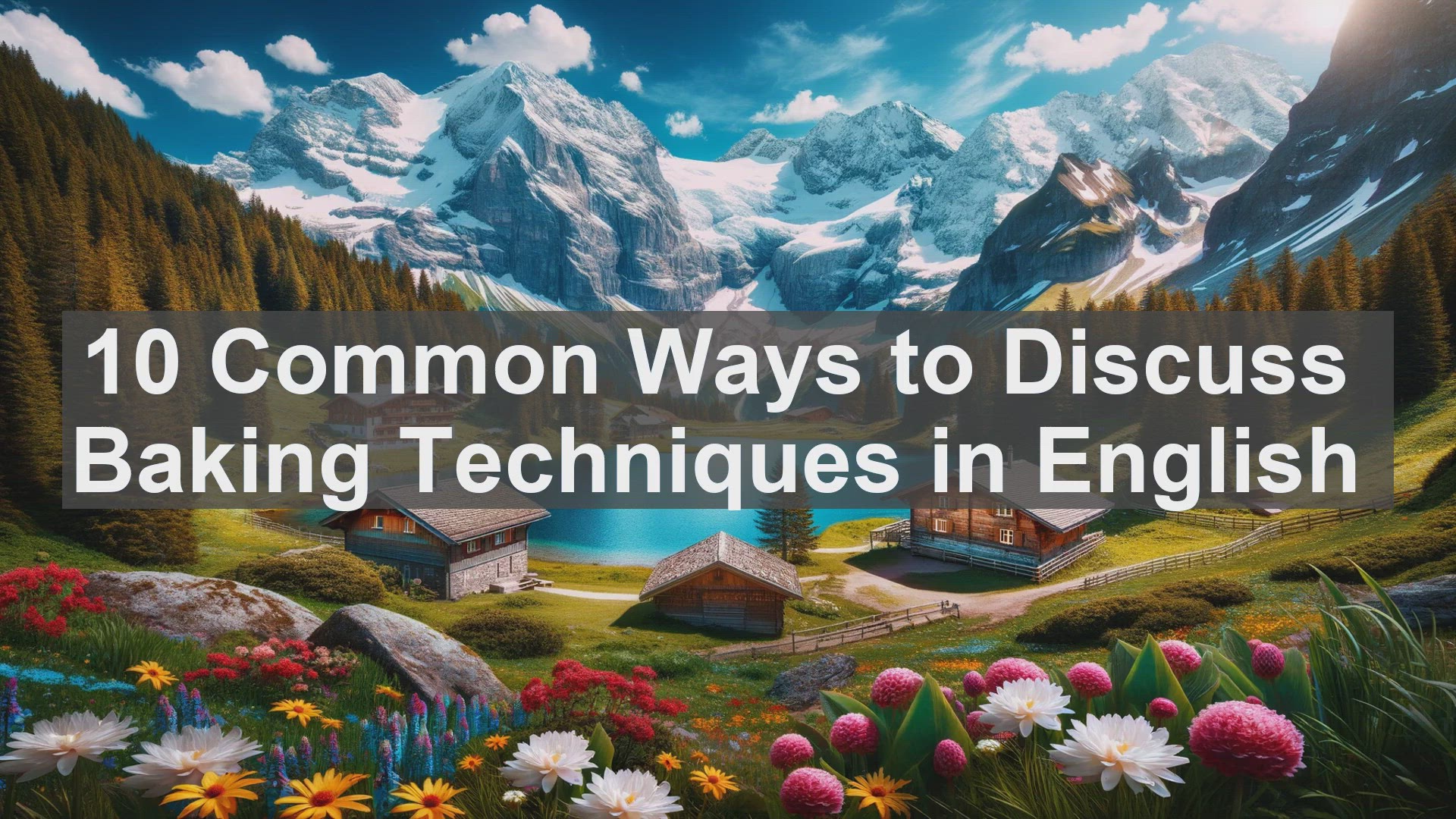 'Video thumbnail for 10 Common Ways to Discuss Baking Techniques in English '